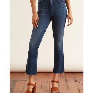 Mother Hustler Ankle Fray jeans